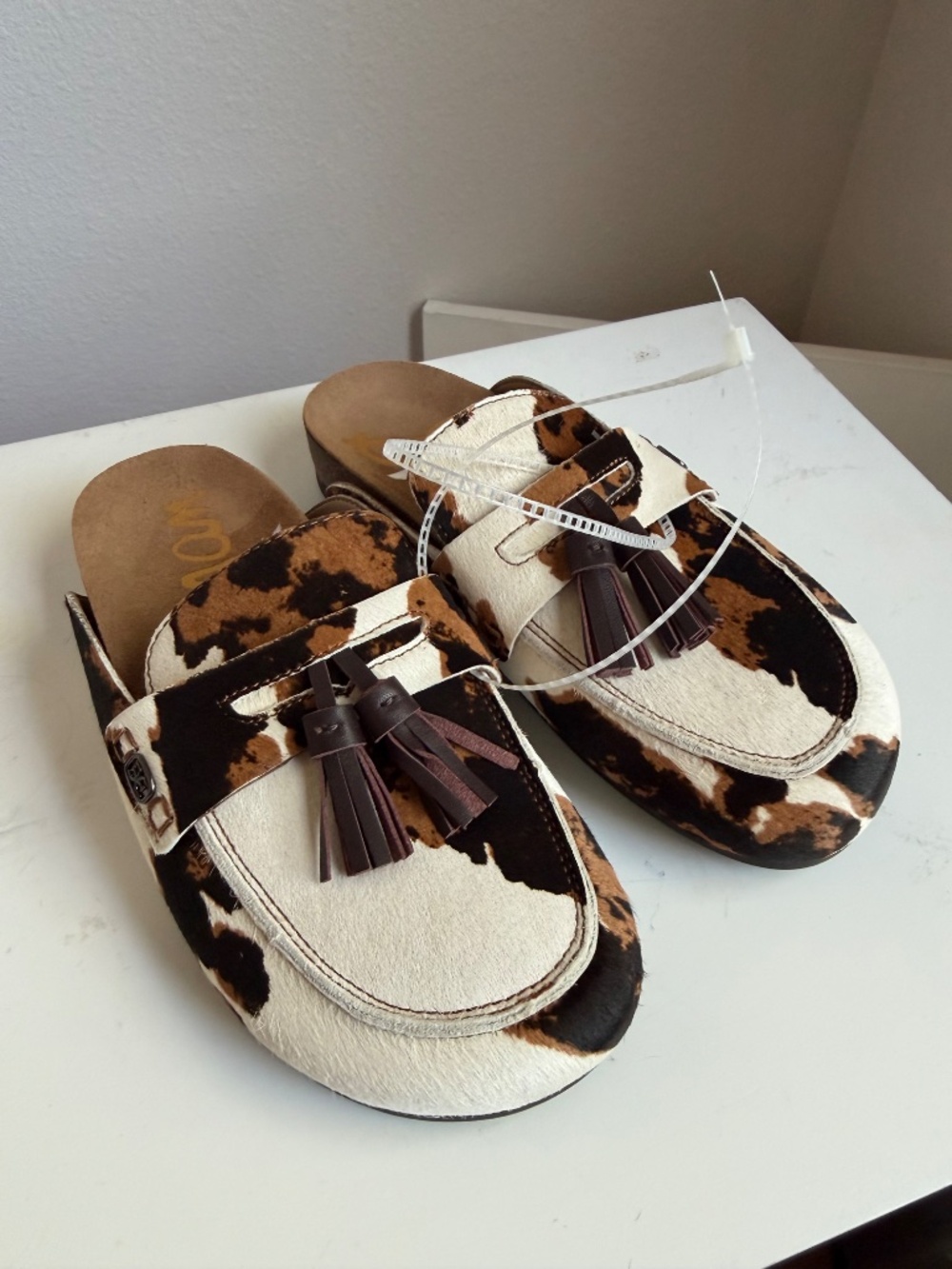 NWT Sam Edelman Astrid Animal Print Mule Brown Multi Sz 7 - Picture 6 of 10